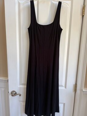 LOFT Black Sleeveless Maxi Dress